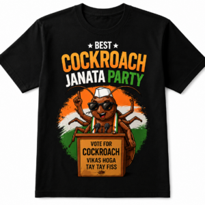 Best Cockroach Janata Party Printed T-Shirt